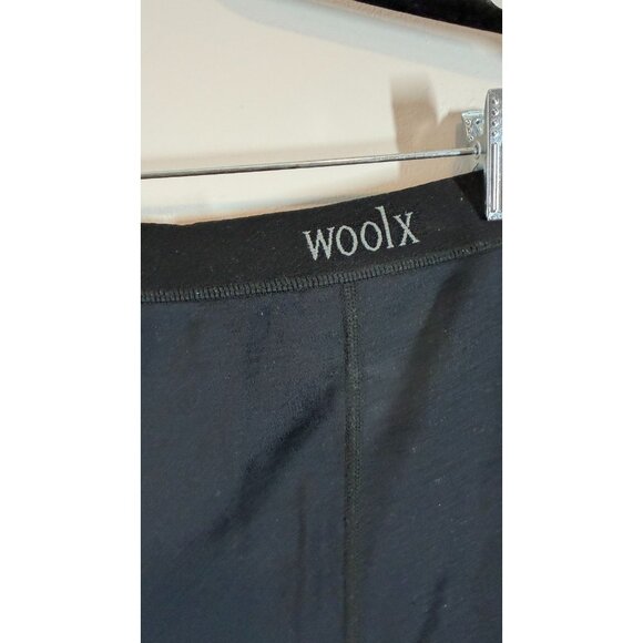 Woolx Men's Large Black 100% Merino Wool Thermal Base Layer Leggings - Picture 3 of 9